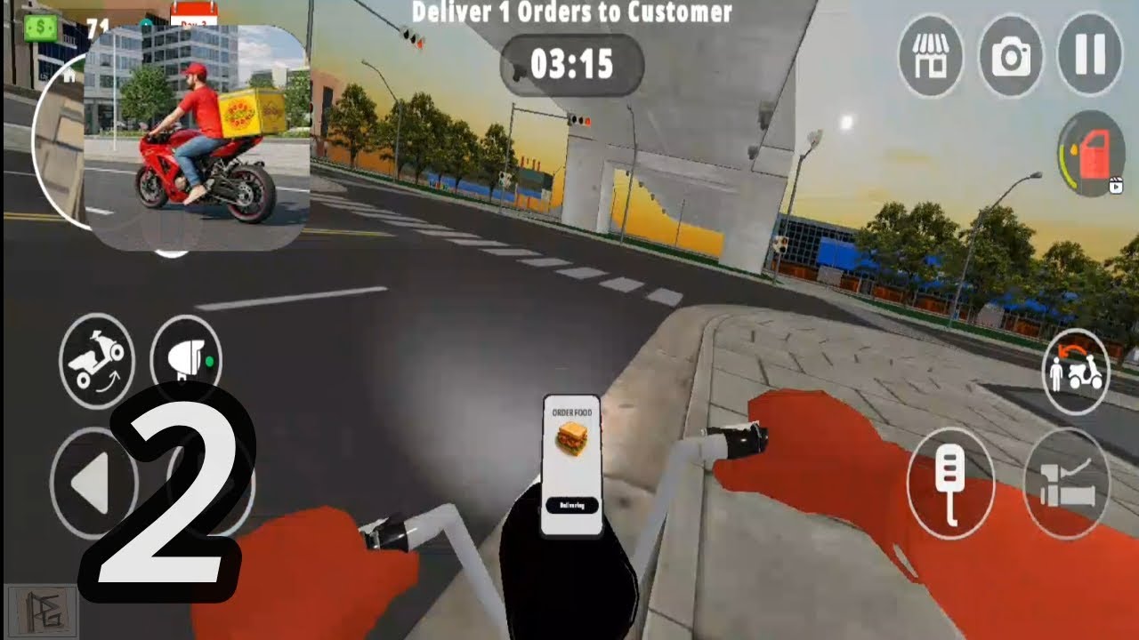 Rider grab part 2 || gameplay walkthrough - delivery rider life simulator (android)