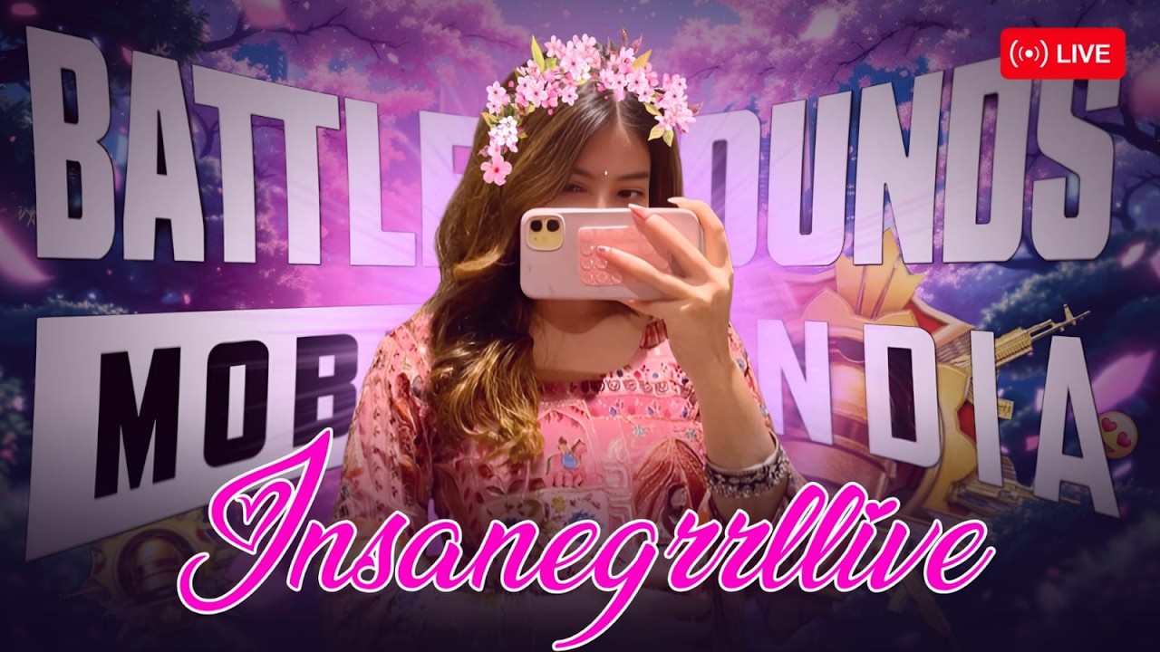 RUSH GAMEPLAY With INSANEGRRLLIVE | JOIN With TEAM CODE#girlgamer#bgmilive#bgmi