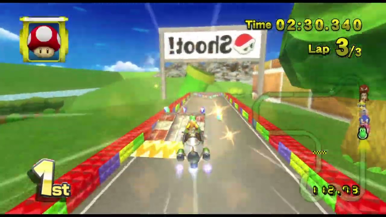 Mario Kart Wii (Deluxe) Custom Tracks - Mirror (1 Player) #263 with Mini-Yoshi