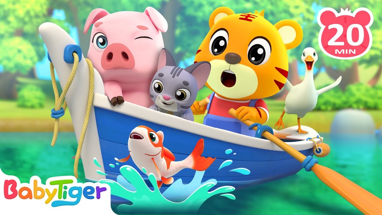 Row Row Row Your Boat & More Animal Songs & Nursery Rhymes | Educational Songs