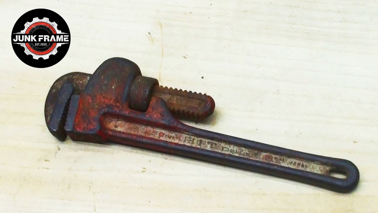 Restoration Old Pipe Wrench - Restore Plumbing Hand Tool