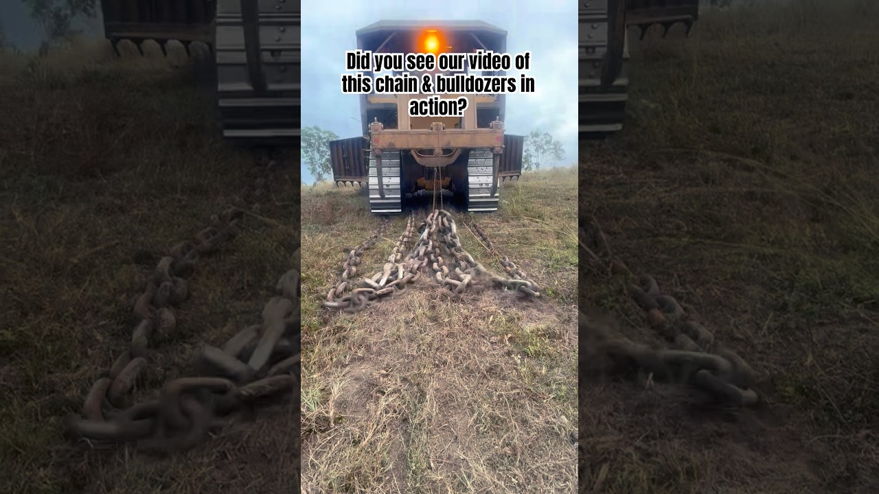 Land Clearing By Anchor Chain & Bulldozer - Full Video Attached!