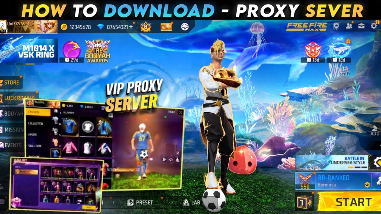 HOW TO DOWNLOAD PROXY SERVER IN FREE FIRE, HOW TO USE PROXY SERVER IN FREE FIRE, FF NEW PROXY SERVER