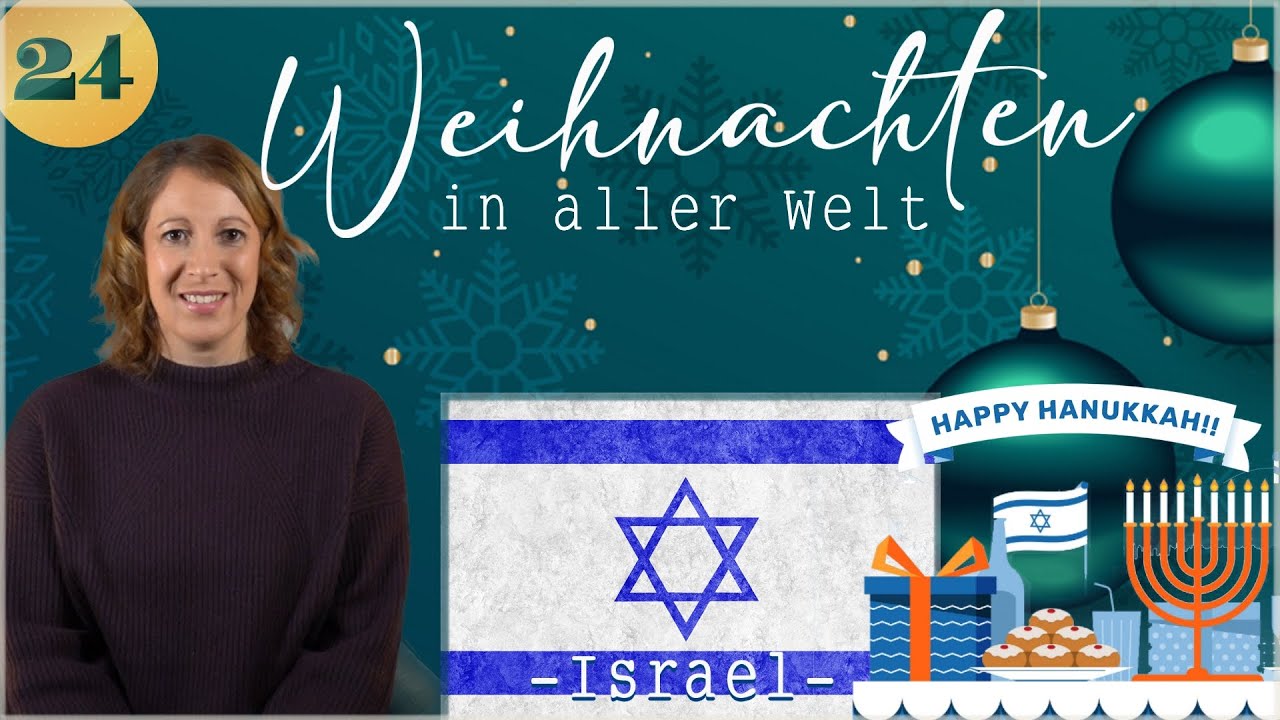 Adventskalender Tür #24 Israel - Wie andere Länder Weihnachten feiern! Für Erwachsene + Kinder