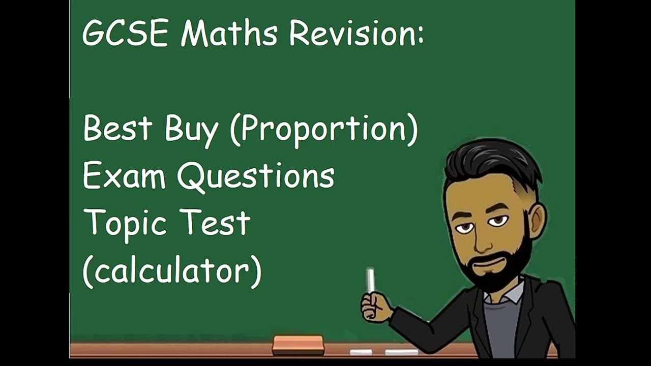 GCSE Maths Revision: Best Buy/Money Problem Solving (Proportion) Topic Test [New 2023]