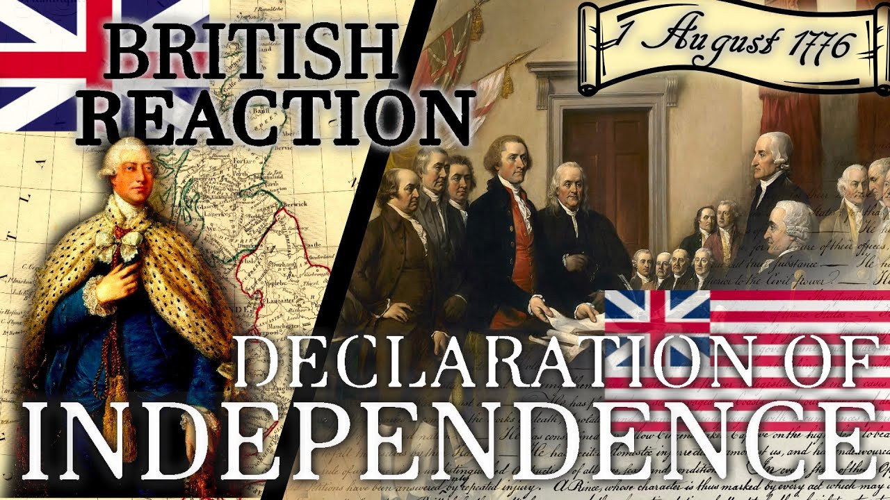 British Reaction from 1776 to Declaration of Independence // 