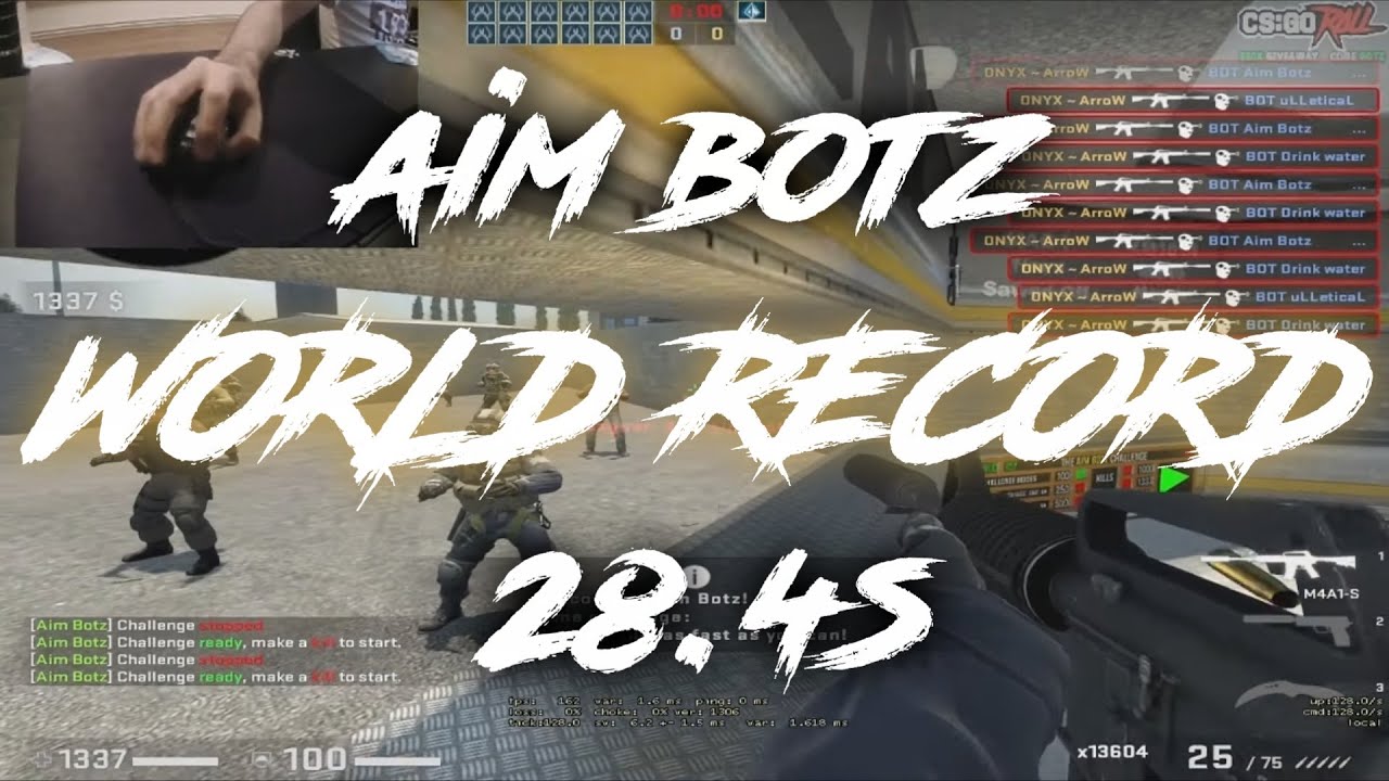 Aim Botz World Record 28.437s (210.99KPM)