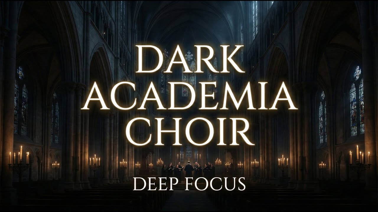 Gothic Dark Academia (1 Hour Loop) | Cathedral Soundscape for Reading [4K]