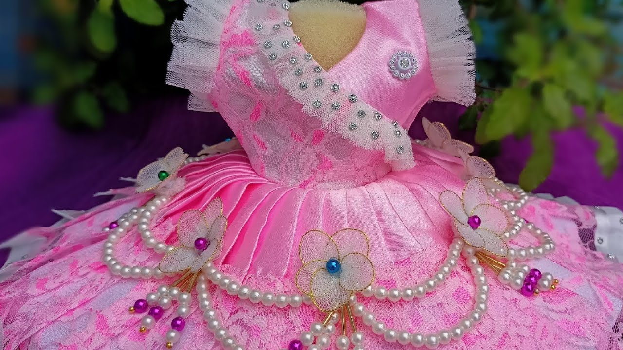 Beautiful pink dress for thakur ji | janamashtami special poshak | size no. 8 & 9 |