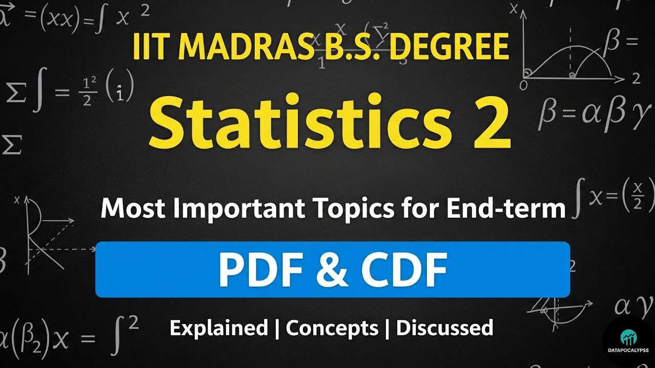 Stats 2 End Term - MUST KNOW Topics & PYQs | IIT Madras BS Degree #iitmadras #stats2  #bsdegree