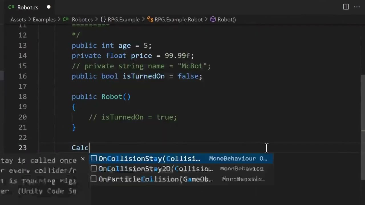 Unity 3D Scripting Tutorial Custom Methods Lessons