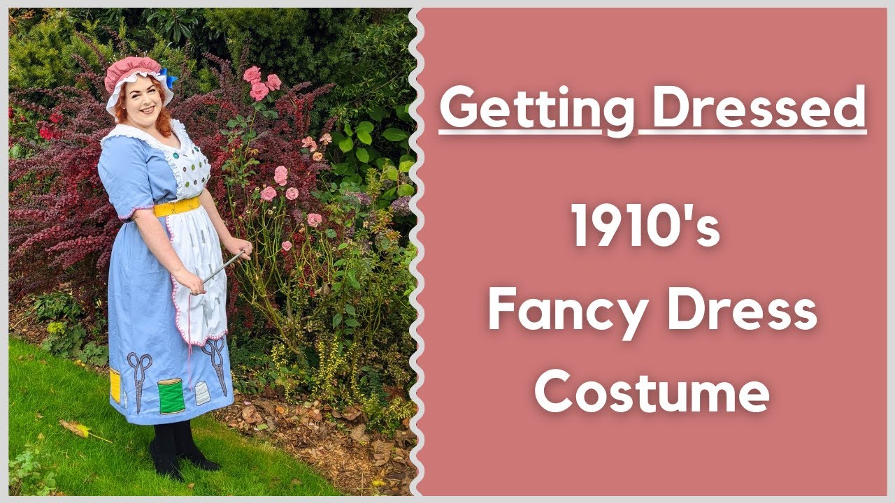 Getting Dressed in my 1910's Hussif Fancy Dress Costume