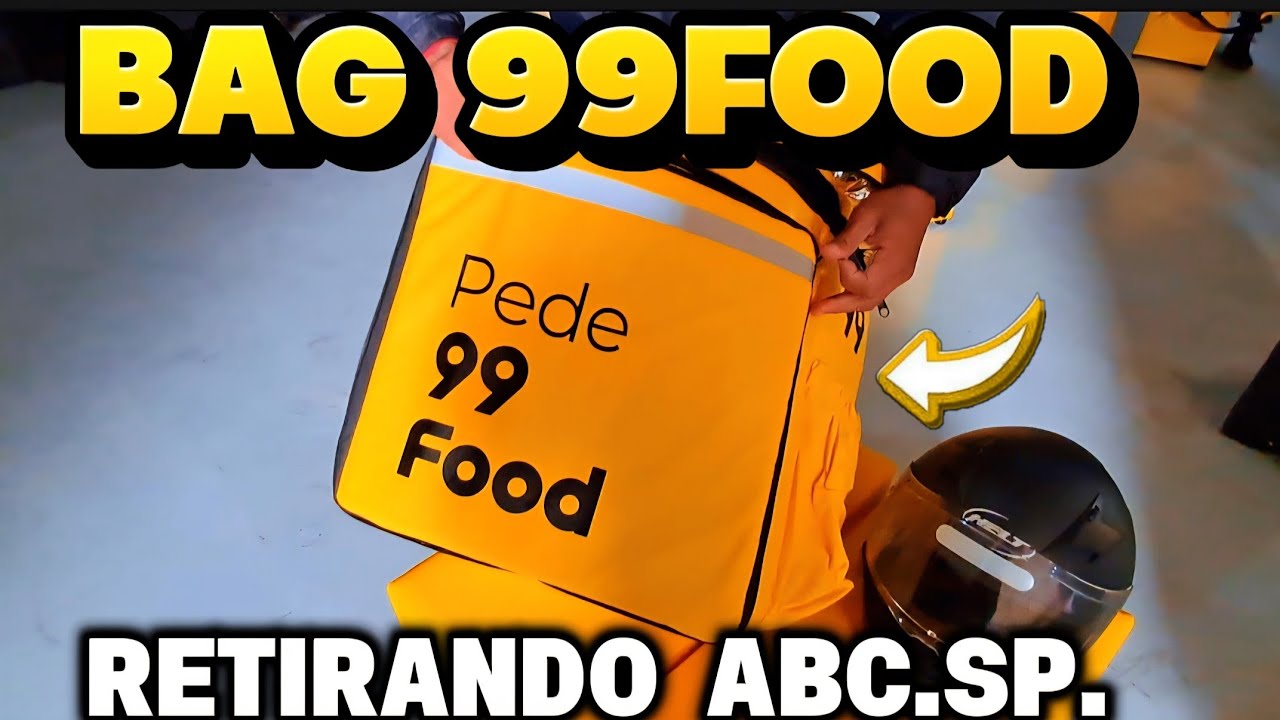 BAG 🟡99FOOD GRÁTIS OQUE VC PRECISA PARA RETIRAR  A SUA ,SÃO PAULO, ABC !