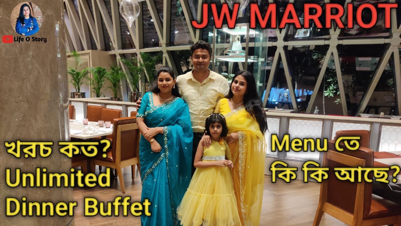 JW Marriot Dinner || Luxurious 5 Star Hotel Unlimited Buffet Menu || JW Marriott Kolkata Food Review
