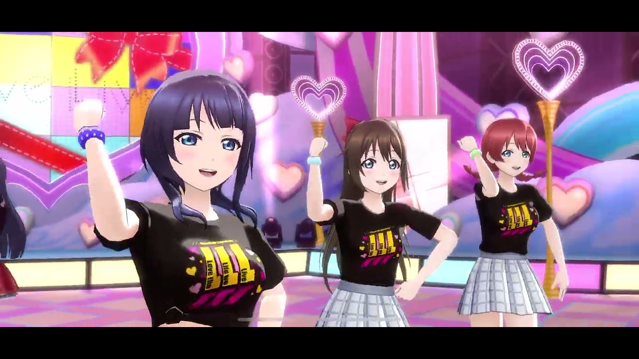 [LLSIFAS] Mogyutto “Love” de Sekkin Chuu! MV: Nijigaku (Nijigasaki 4th LoveLive! T-Shirt)