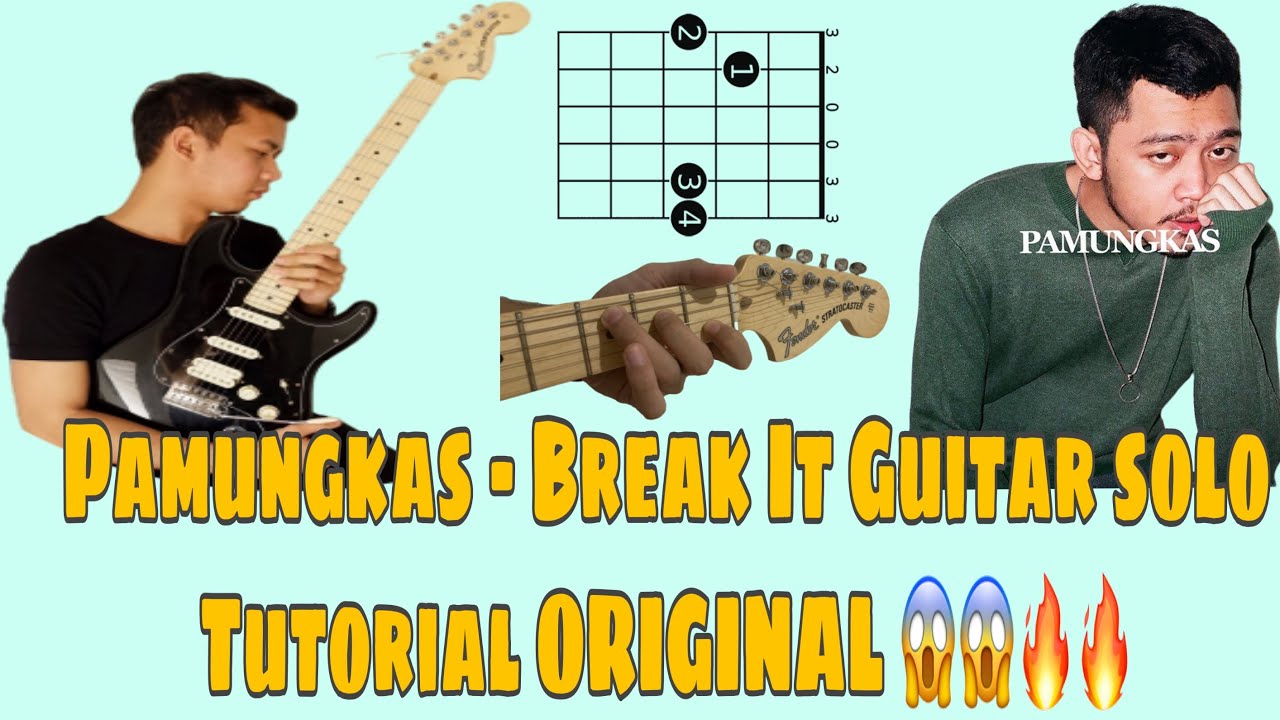 Pamungkas Break It Guitar Solo Tutorial With Step By Step Tutorial EASY