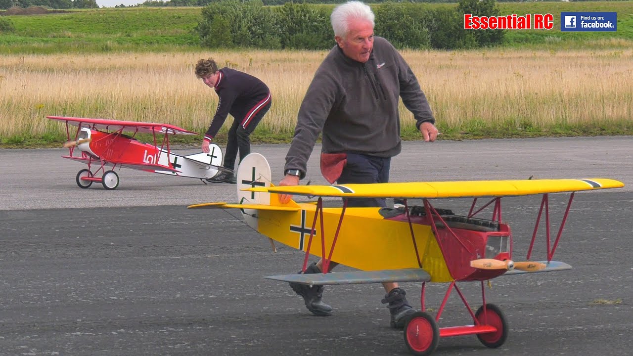 DOGFIGHT !!! LARGE SCALE RC WW1 SCOUTS and FIGHTERS