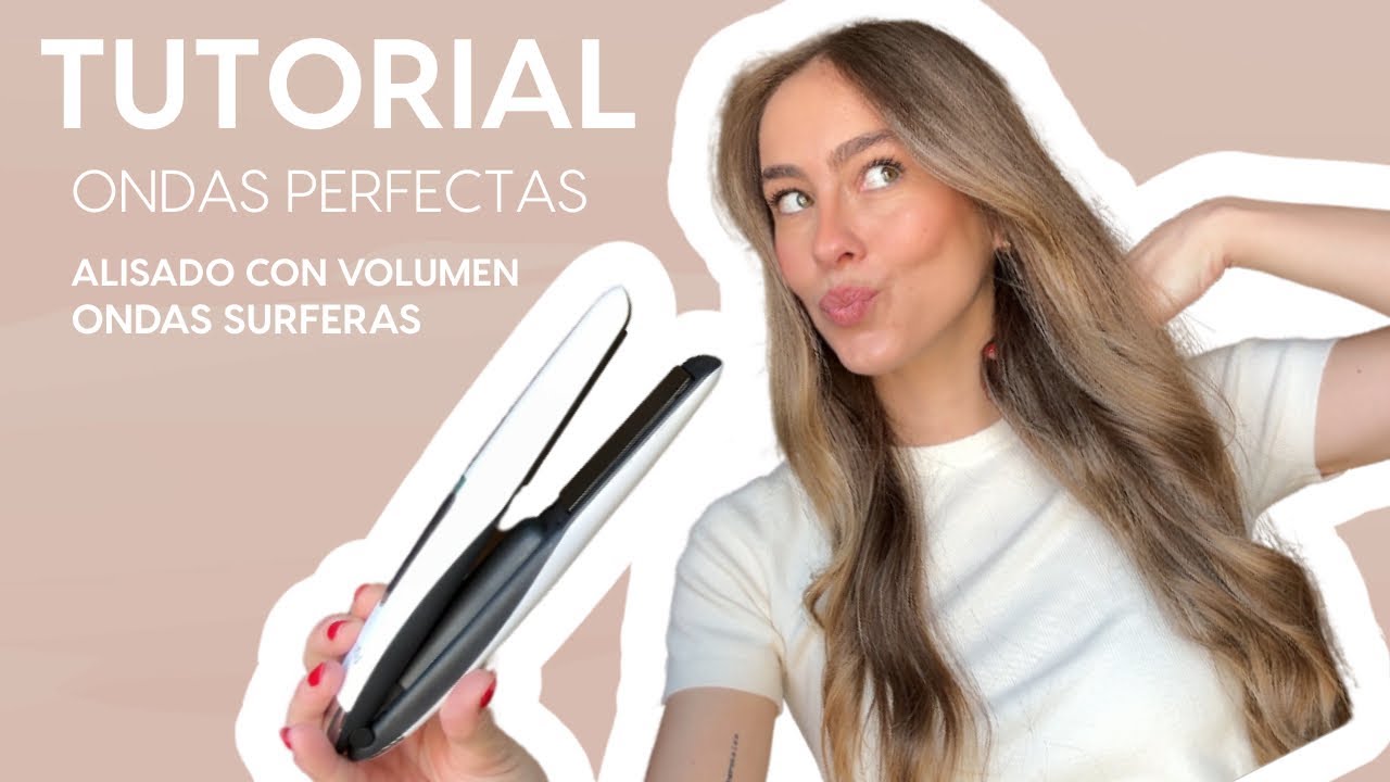 TUTORIAL ONDAS PERFECTAS CON PLANCHA // alisado con volumen + ondas surferas