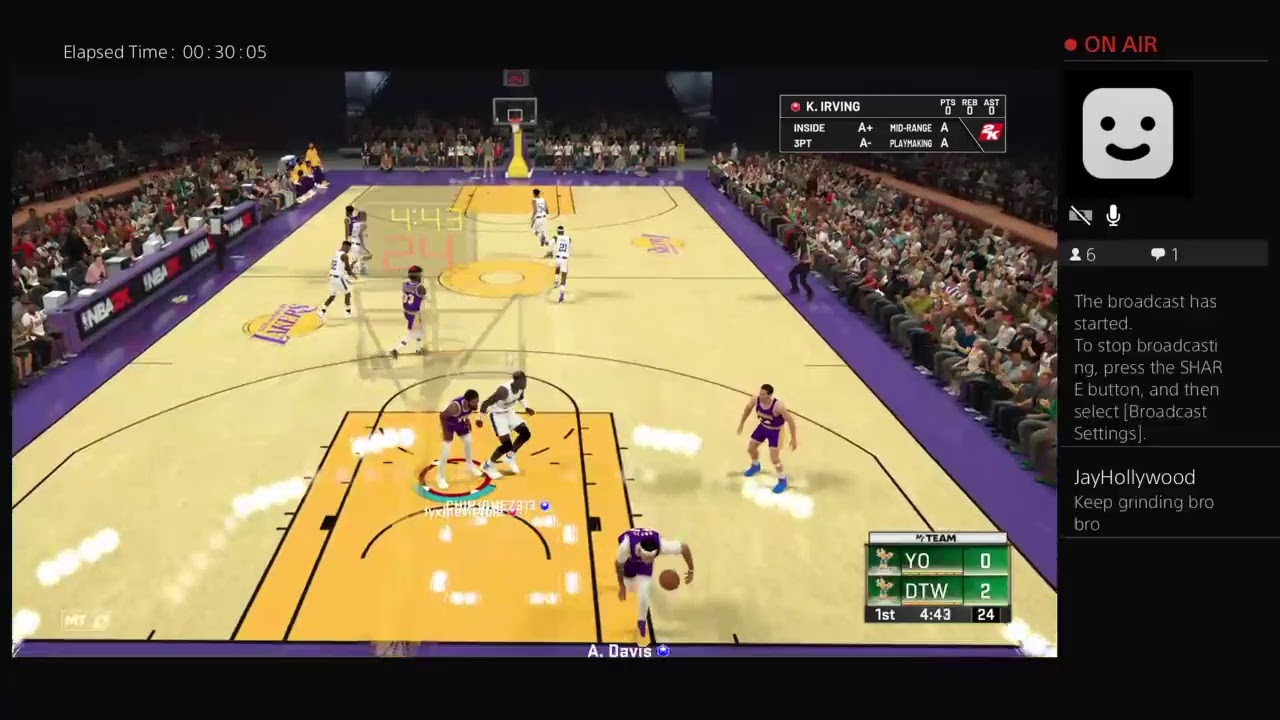 KingVee from Da RoomMates playing 2k20 My Career