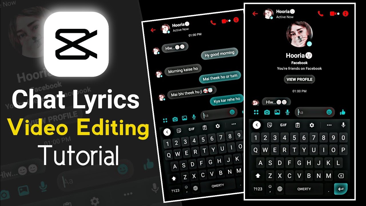 How To Make Messenger Chat Lyrics in Capcut || New Trending Chat Lyrics Video Editing in Capcut