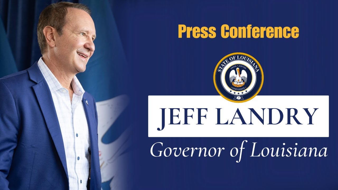 Governor Landry Holding Press Conference on Fiscal Responsibility Program Findings