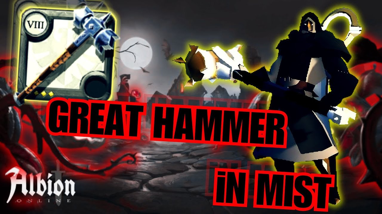 I tried Great hammer, So you don't have to - Albion Online - Mist - Solo PVP- Profit!