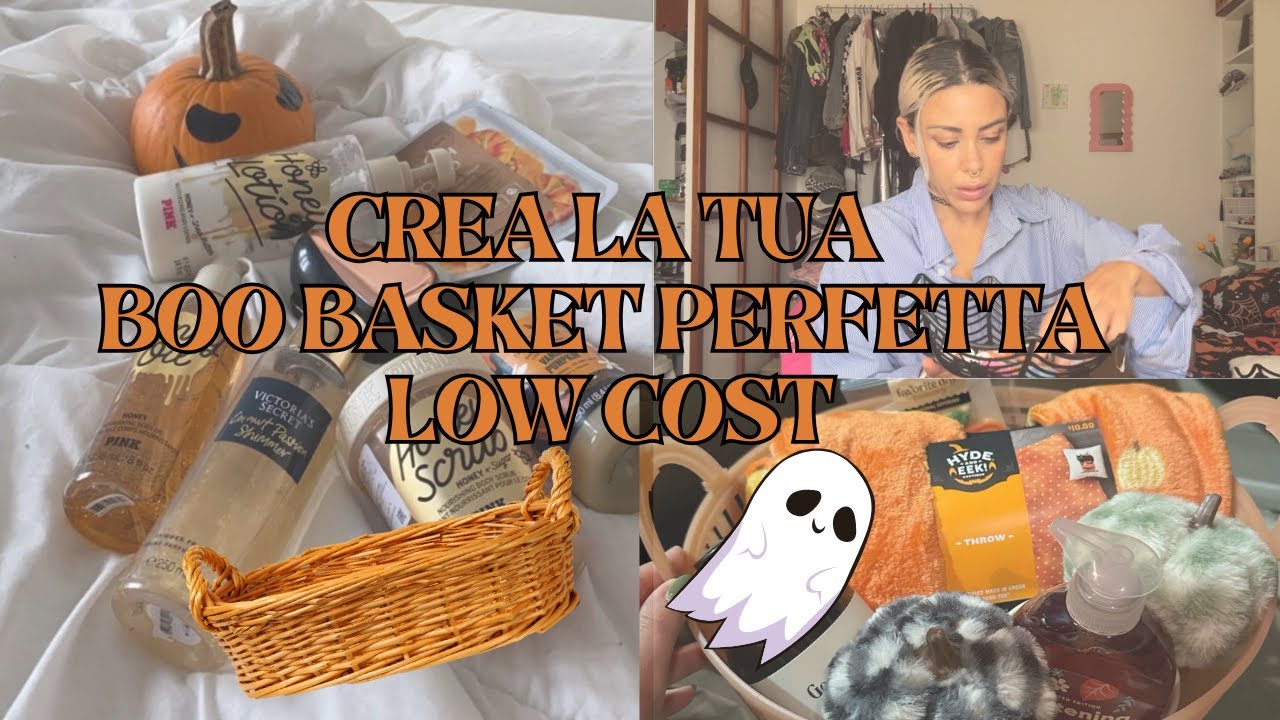Come Creare Boo Basket Low Budget per Halloween | Shopping VLOG  e DIY 🎃💡