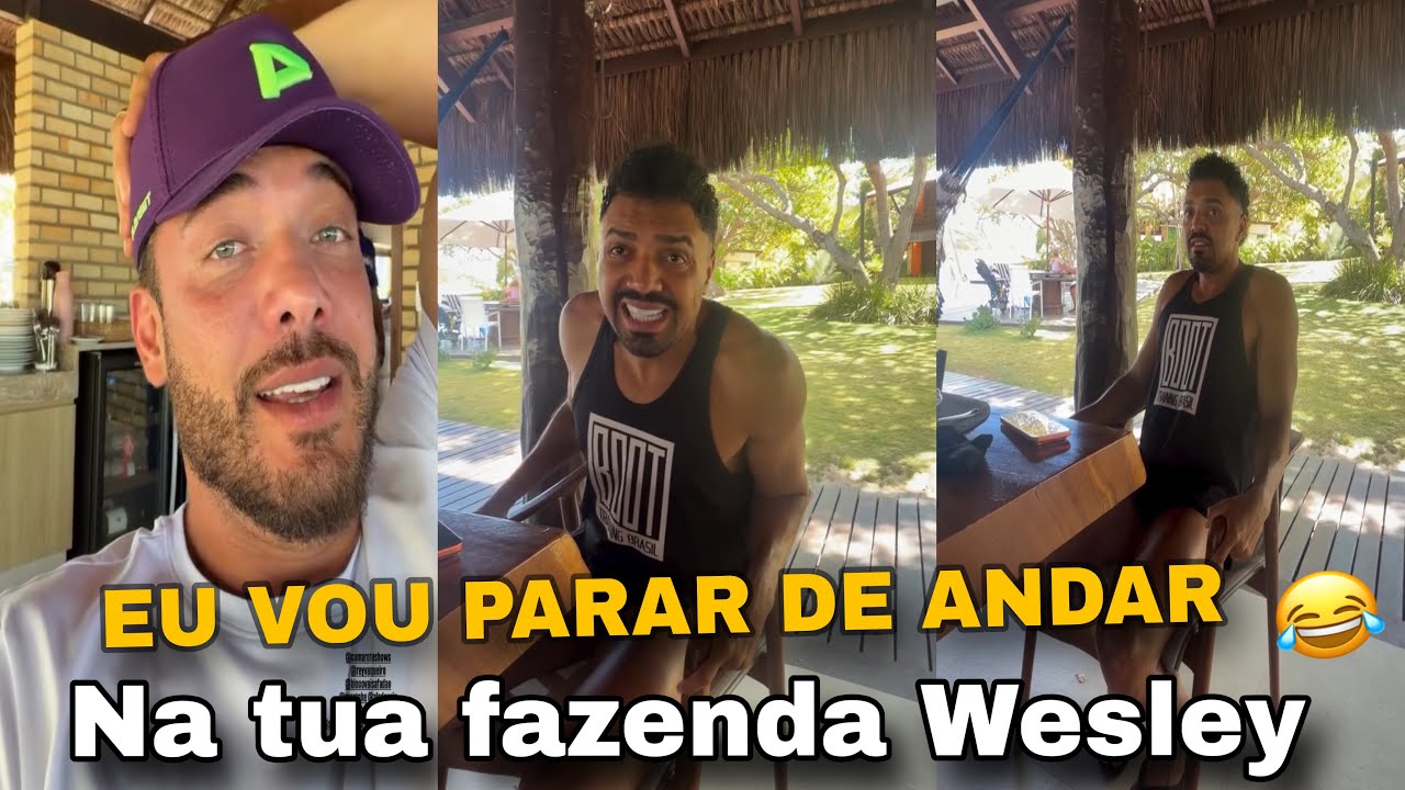 😂 TIRULLIPA FICA INDIGNADO COM WESLEY SAFADÃO,  TU SÓ SABE FICAR FILMANDO MINHAS PERNAS WESLEY