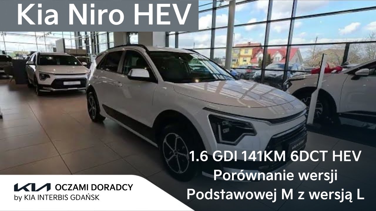 Kia Niro [1.6 GDI 141KM 6DCT HEV] PORÓWNANIE wersji podstawowej M z wersją L | 4K