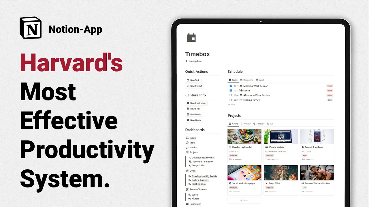Timeboxing Notion Template: Harvard's Most Effective Productivity System