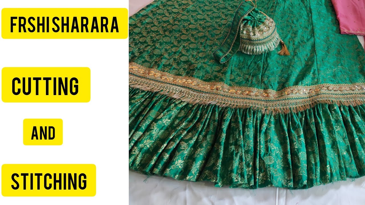 Farshi Sharara cutting and stitching😍🥰 || Farshi Garara|| Farshi garara design || Kanchoi Farara