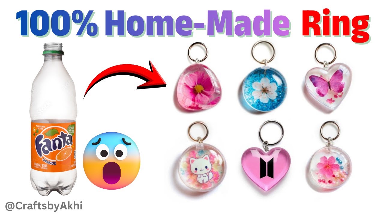 How to make Keychain from waste materials /Homemade glass keychain/DIY gift Keychain/Labubu Keychain