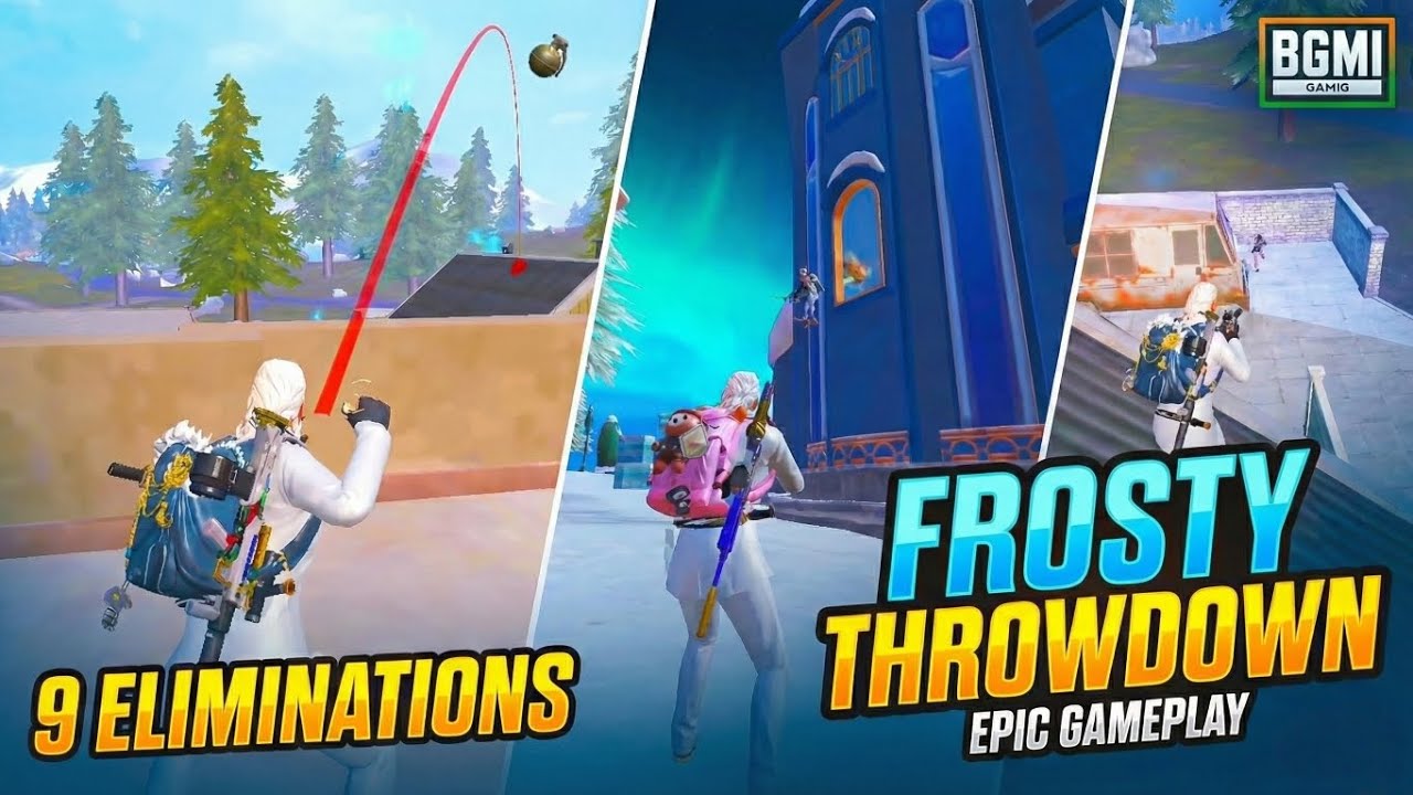 9 KILLS! ❄️ Frosty Funland Domination | Perfect Grenade Throws | BGMI Gameplay #pubg #epic #bgmi #op