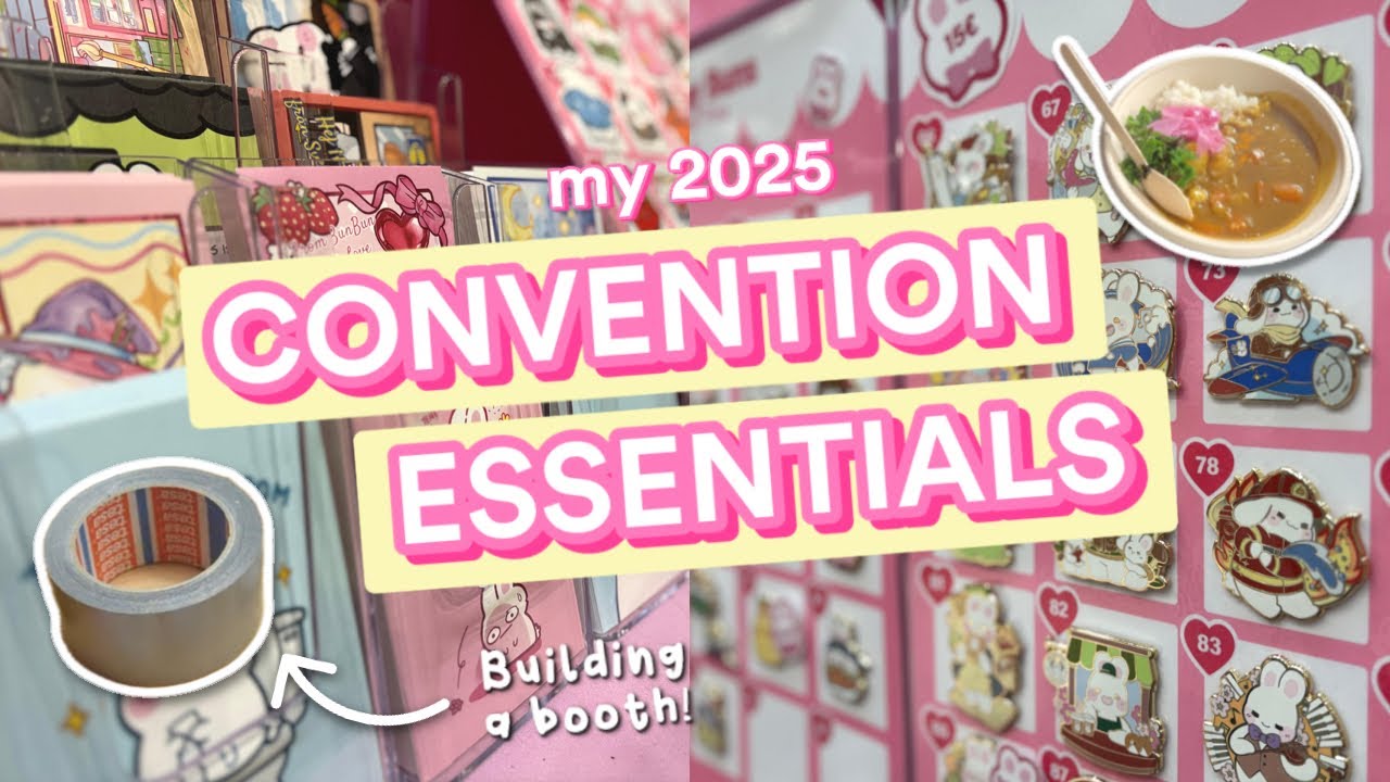 2025 Artist Alley Essentials for a smooth Booth Set-up | J-popcon Con Crunch