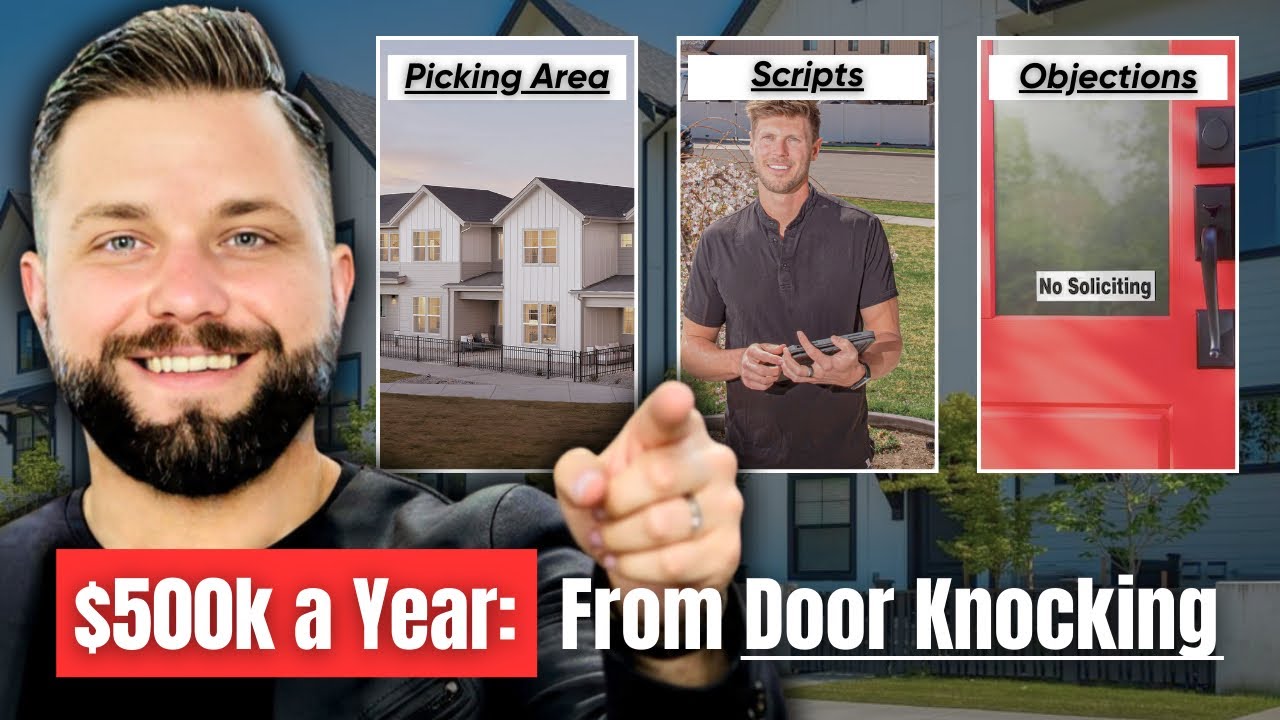 How To Door knock As a Realtor | Door Knocking Scripts + Strategy + Objections + Picking Area 