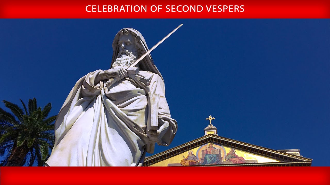 January 25, 2024 - Celebration of Second Vespers - Pope Francis