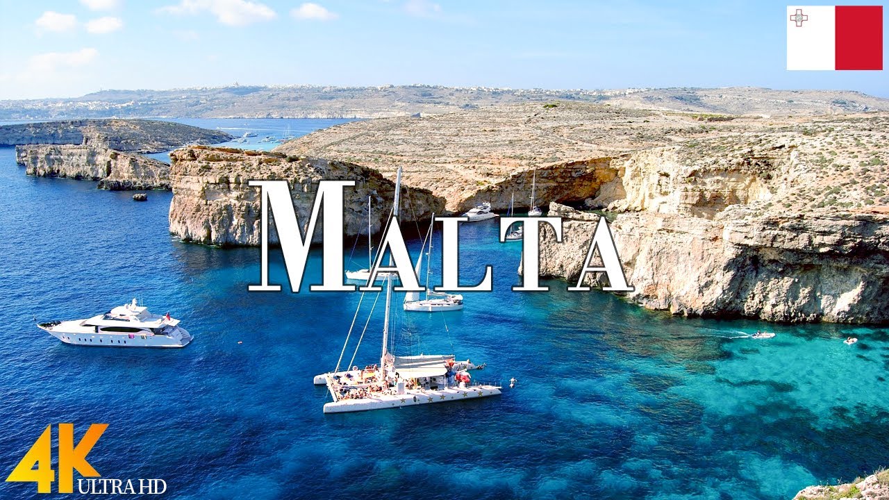 Malta 4K Ultra HD • Stunning Footage Malta, Scenic Relaxation Film with Calming Music.