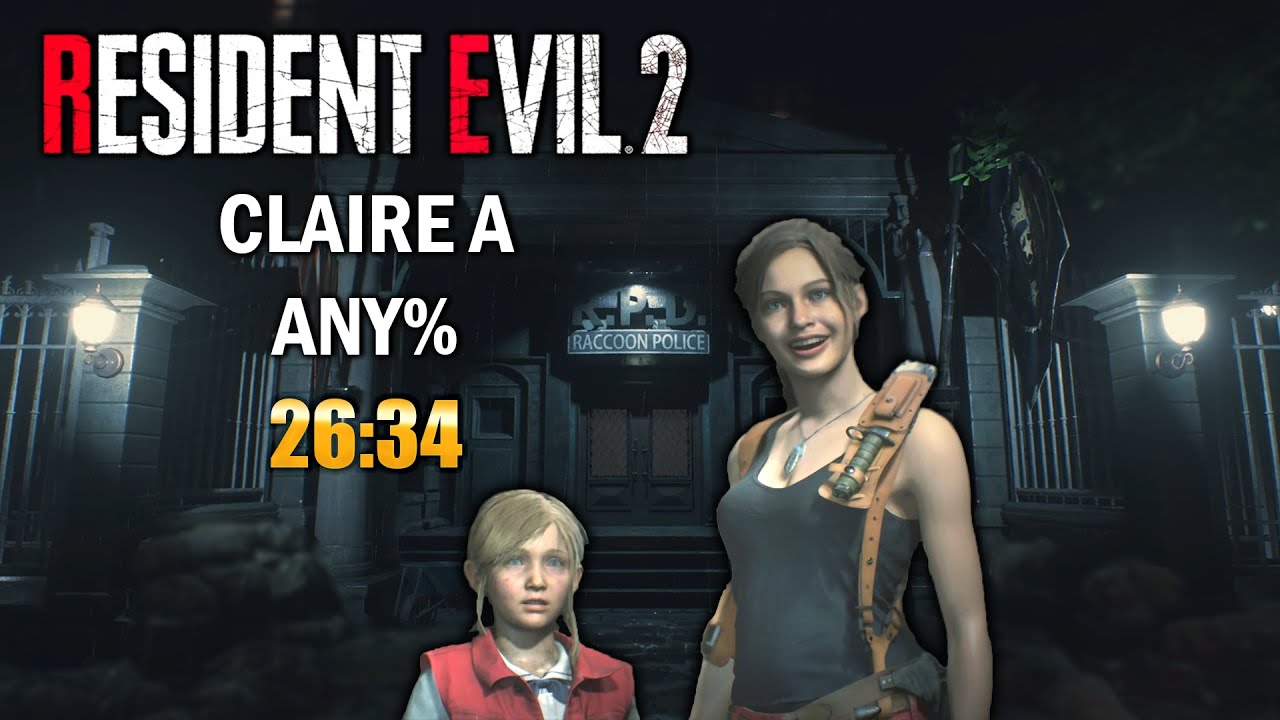 Resident Evil 2 Remake Speedrun Claire A Any% 26:34