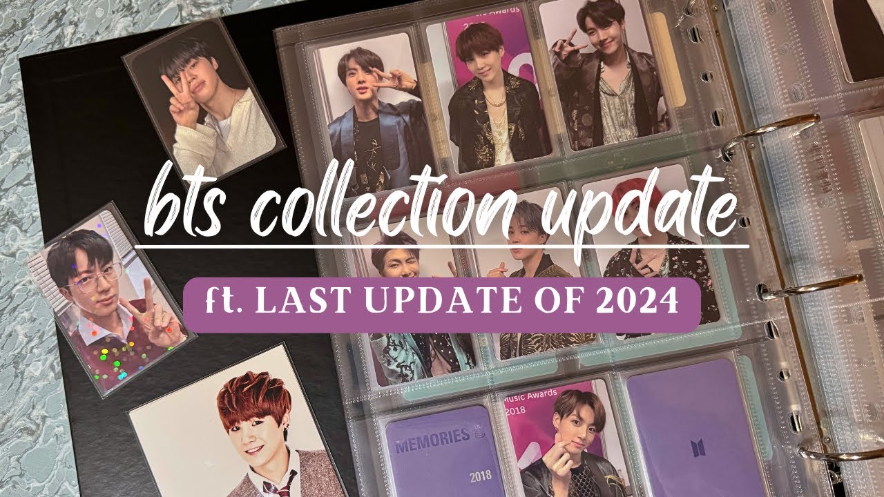 last bts photocard binder update of 2024 ft. rare jimin, happy jin, and so much merch
