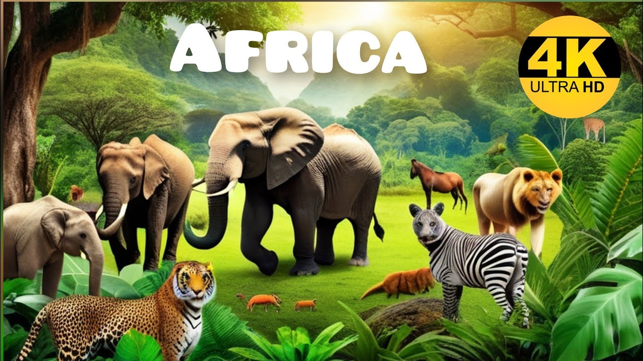 4K Video (UTRAHD) African Wildlife Animals -Maasai Mara  National Game Reserve Kenya.