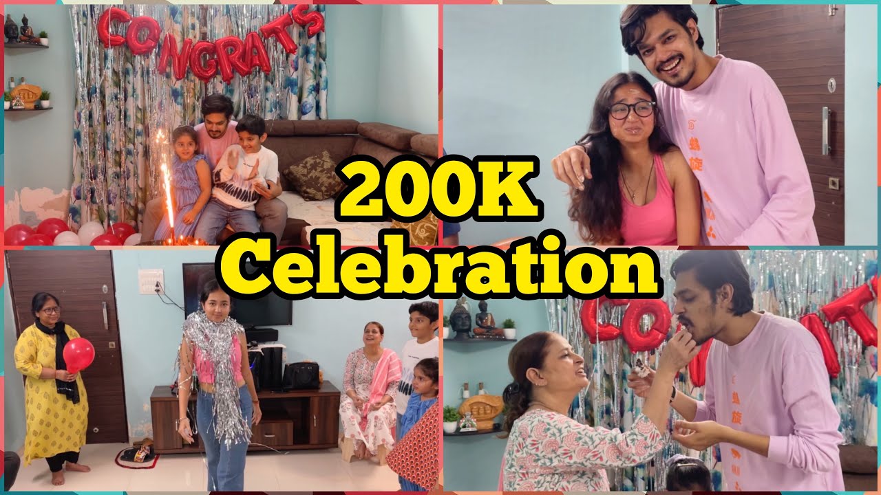 200K subs celebration with family & friends | Princee ka ramp walk | Jhagda ho jata aaj