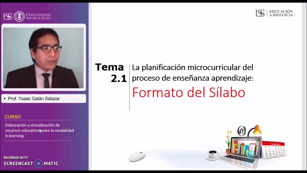 Tema 2.1. El formato del Sílabo