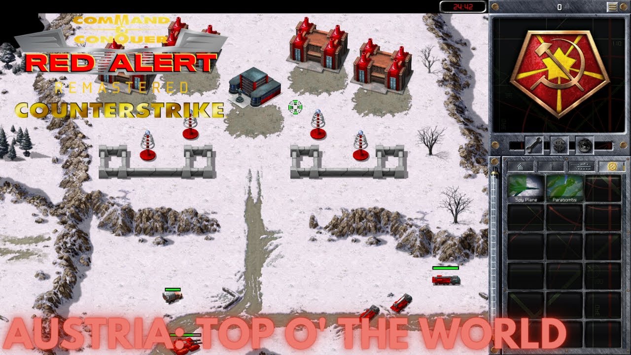 Command & Conquer Red Alert Remastered - Counterstrike - AUSTRIA TOP O' THE WORLD (Hard)
