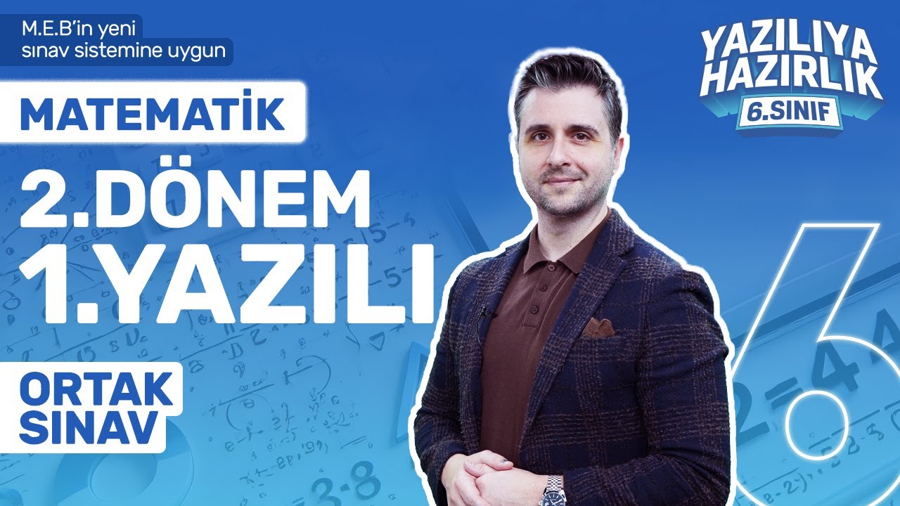 KİM 100 İSTER? 6. Sınıf Matematik 2. Dönem 1. Yazılıya Hazırlık 2024-2025 Taktikler, Full Tekrar