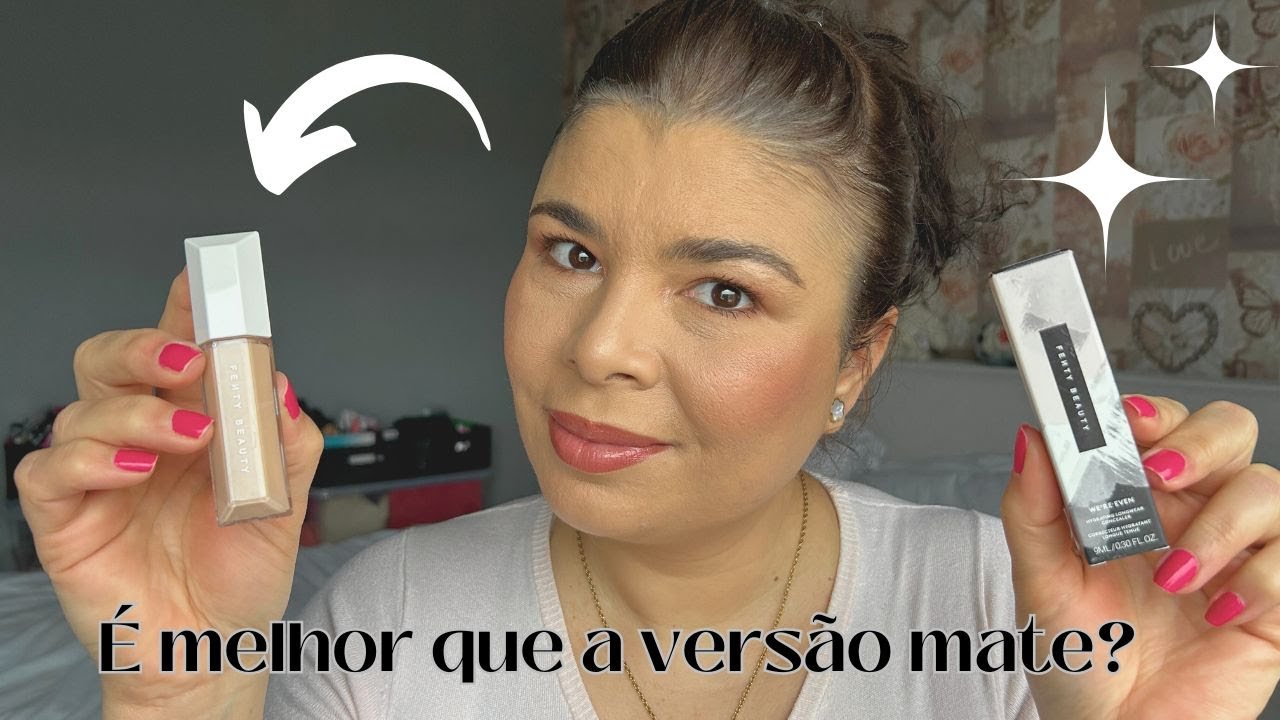 Testei e comparei o novo corretivo hidratante da Fenty Beauty com a primeira versão da marca!