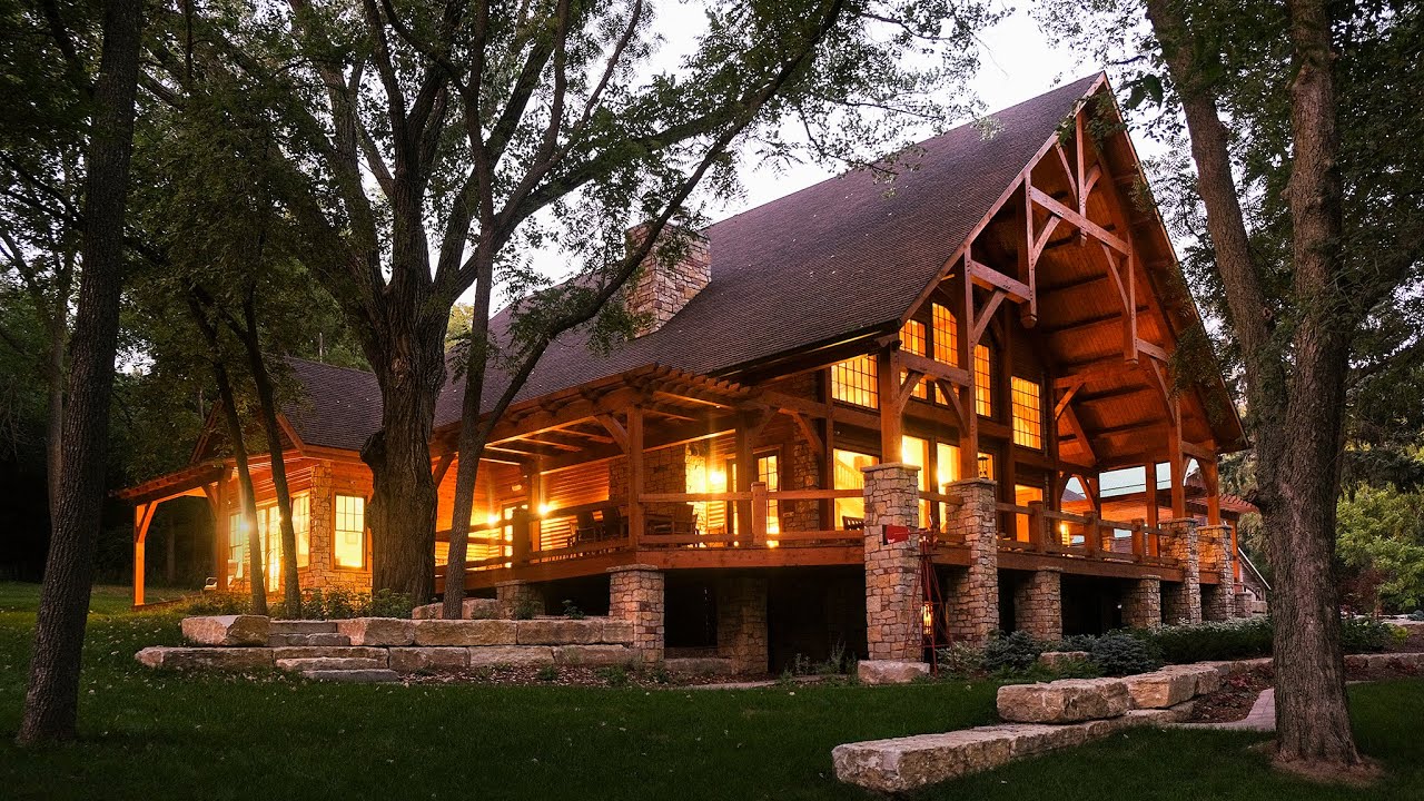 Timber Frame Home in Nebraska Woods - Teaser