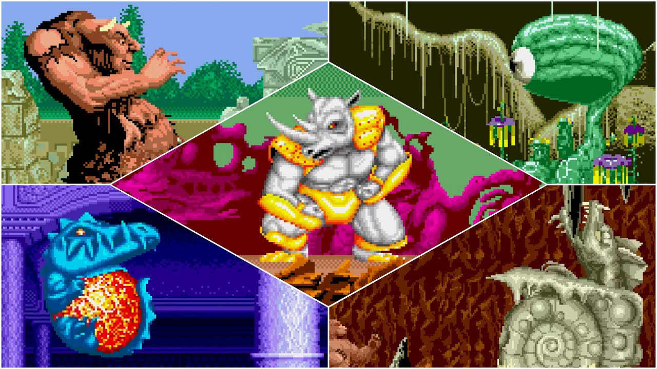 Altered Beast - All Bosses (Sega Genesis/Mega Drive)
