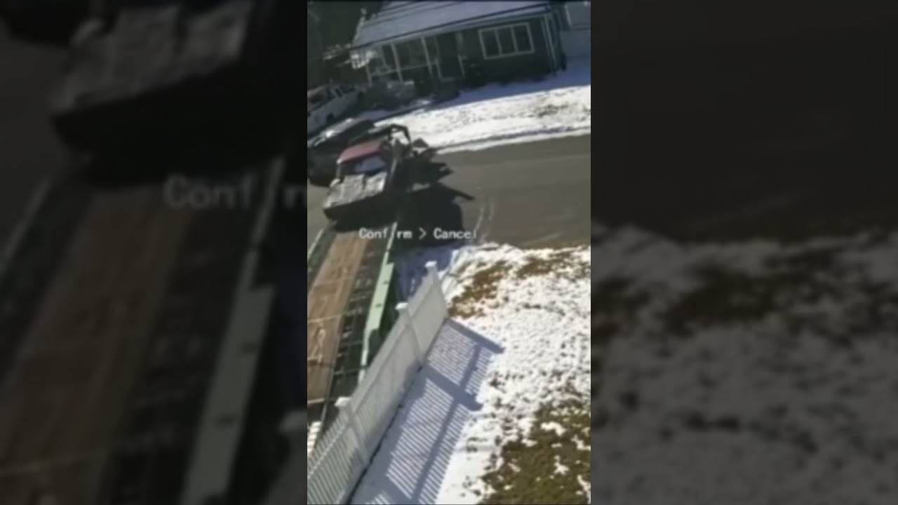 Vehicle Fence Damage spotted - check it out!