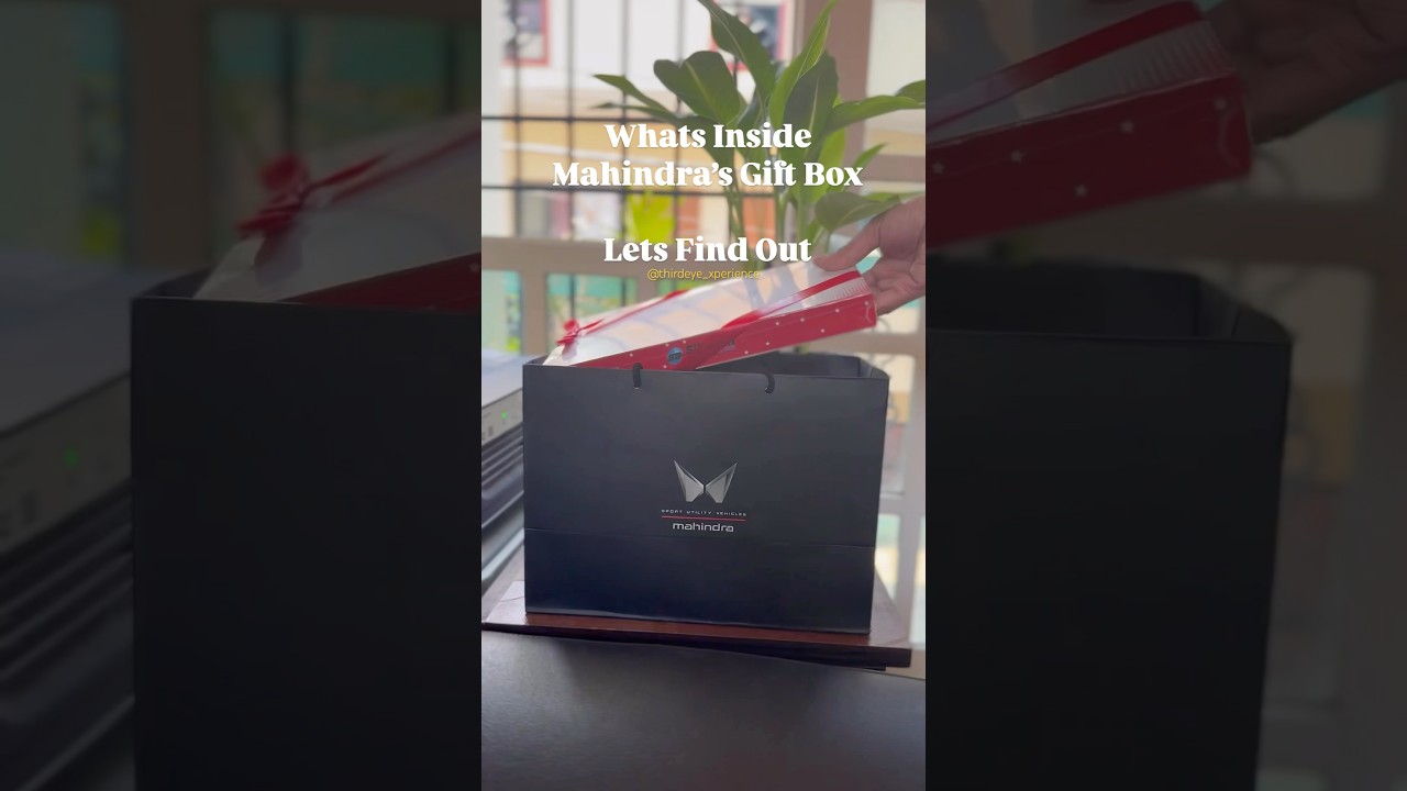 Lets Open the Gift box #mahindra #unboxingvideo #giftbox #cardelivery