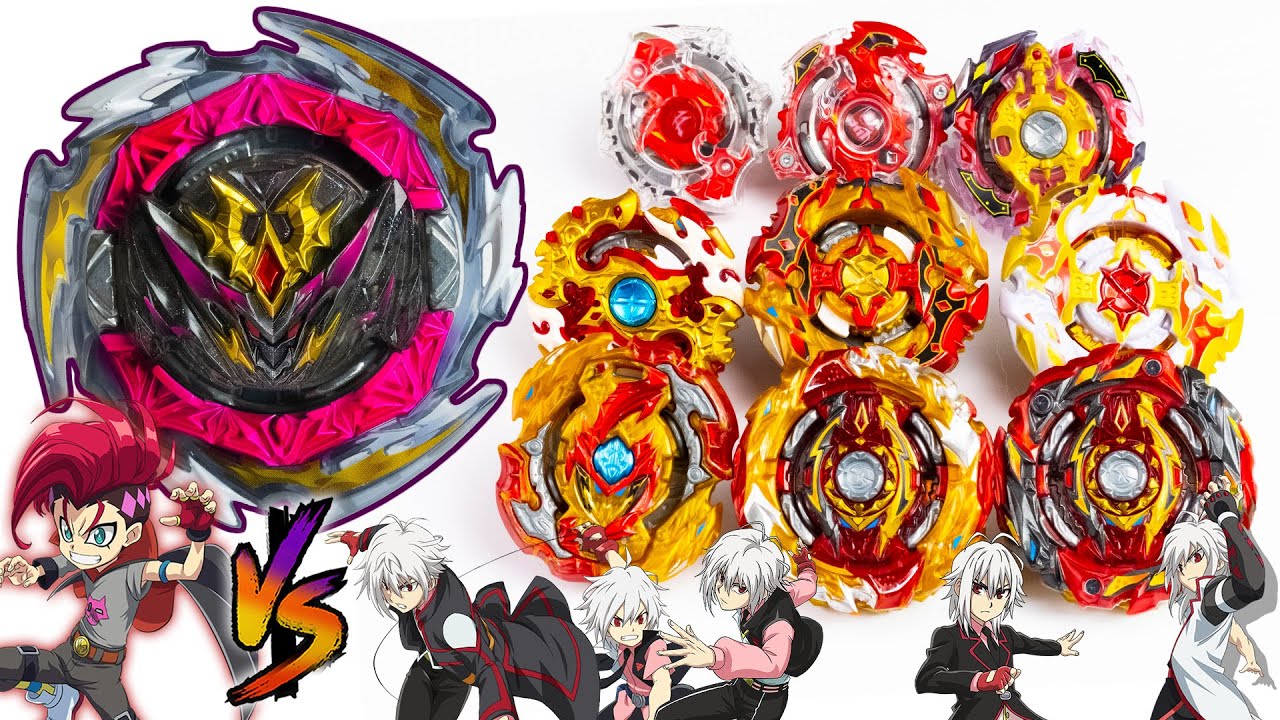 DYNAMITE BELIAL vs ALL SPRIGGANS SPRYZENS EVOLUTIONS Beyblade Burst DB Dynamite Battle ベイブレードバーストDB